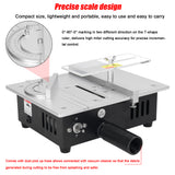 Tablesaw Electric Desktop Saws Small Household DIY Cutting Tool Woodworking Machine with 50mm Sanding Wheel and 10pcs Sandpapers