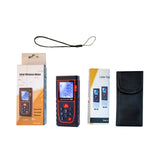 LCD Digital Laser Distance Meter M/In/Ft Tape Range Finder Measure Tool 40/100m Measurement of Area/Length/Volume 2*1.5V