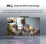 Mecool NOW KA2 Amlogic S905X4 TV Box AV1 Android 10 2GB 16GB Google Certified with 1080P HD Camera Support Video Calling Meeting