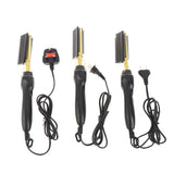 80W Comb Straightener  Electric Hair Straightener Hair Curler Wet Dry Use Hair Curler Flat Irons Hot Heating Comb For Hair