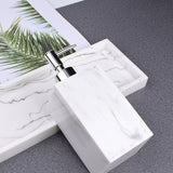 4pcs Resin Bathroom Accessory Set Countertop Lavatory Hotel Tumbler Wedding Gift Soap Dispenser Toothbrush Holder Vanity Tray