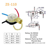 3Pack Ceiling Fan Light Switch ZE-110 Fan Switch 3 Way Speed Fan Switch Ceiling Pull Chain Switch Replacement