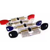 9pcs/set Transparent Lock Combination Cutaway Practice Locks For Locksmith Training Super Lock Pick Tool Set