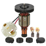 Brush Holder+Caps+Cover+Brushes+Armature for MAKITA CB430 BGA450 BGA452 DGA452 DGA452RMJ DGA452SFE DGA452FE3 DGA452RFE