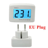 DM55-1 Digital AC Voltmeter AC 80-300V LCD Volt Meter Socket Voltage Tester Meter Header 110V 220V EU&amp;US Plug Wall Flat 40% Off