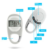 Multi-functional Step Counter Portable Pedometer Fitness Tracker for Tracking Steps / Walking Distance Calories Fitness Monitor