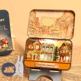 Box Theatre Diy Wooden House for Dolls Miniature Home 13 Styles Nostalgic Theme Doll House Furniture Accessories Toys for Kids