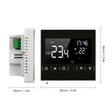 LCD Touchscreen Thermostat for Home Programmable Electric Floor Heating System Thermoregulator AC 85-250V Temperature Controller
