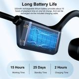 Bone Conduction Headphones Wireless BT5.0 Earphone Outdoor Sports Headset Waterproof Sweatproof Hands-free