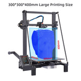 LONGER LK5 Pro FDM 3D Printer 90% Pre-Assembled 300x300x400mm Large Print Size with 4.3 Inch Full Color TouchScreen