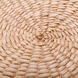 4X 40Cm Tatami Cushion Round Straw Weave Handmade Pillow Floor Yoga Chair Seat Mat