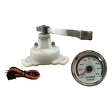Marine Boat 85mm Rudder Angle Gauge Chrome 316L Bezel 9-32V 0-190Ω