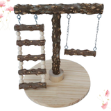 Parrot Swing Pet Bird Play Stand Cage Rocking Chair Parrot Standing Rod Climbed Ladder for Small Pet