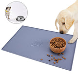 1PC Waterproof Pet Mat for Dog Cat Silicone Pet Food Pad Pet Bowl Drinking Mat Dog Feeding Placemat Easy Washing