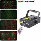 ESHINY R&amp;G Laser Stars/4 Patterns Projector DJ Christmas Light Dance Disco New Years Bar Family Party Stage Effect Lights Z8N6
