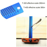 Multifunctional Woodwork T-Type Scribing Ruler 280-380mm Aluminum Alloy Line Drawing Scribe Gauge Marking DIY Woodworking Tool