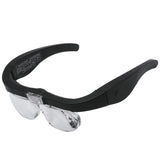 USB Rechargeable Magnifier 1.5X 2.5X 3.5X 5.0X Jewelers Watchmaker Repair Headband Magnifying Glasses with Detachable Lenses