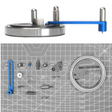 Stepless Adjustment Circular Cutter, Round Paper Knife, Circle Cutting Compass for Sandpaper Covering Paper Craft Design