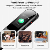 Digital Voice Recorder Noise-cancelling Ultra-long Battery Life High-definition Speakers Dual-microphone Multi-function Recorder