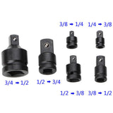 1/4 3/8 1/2 Drive Socket Adapter Converter Reducer Air Impact Craftsman Socket Wrench Adapter For Car Bicycle Garage Repair Tool