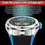 MV58 Smart Watch Men's Luxury Bluetooth Call Heart Rate Blood Pressure Body Temperature Sports SmartWatch