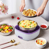2020 New MINI Rice Cooker Thermal Heating Electric Lunch Box 2 Layers Portable Food Steamer Cooking Container Meal Lunchbox Warm