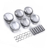 06E 107 065 DM 84.51mm 6 Cylinder Engine Piston &amp; Ring Kit For A-udi A4 S4 A5 A6 A7 A8 Q5 Q7 T-ouareg 3.0T Pin 22mm 06E198151Q