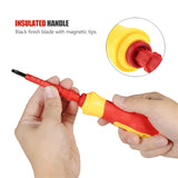 Insulated Screwdriver Set Screw Driver Bit Magnetic Phillips Slotted Screwdrivers Screw Holder For Electrician Hand Tools