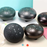 tongue Drum 6 Inch Steel Tongue Drum 8 Tone Handpan Drum Set with Sticks Carrying Bag Drum for Meditation Percussion Instruments