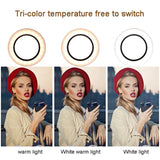 26cm Selfie Ring Light Led  Photography Ringlight Holder Fill Ring Light With Tripod Stand For Video Makeup  Live Streaming