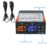 STC-3008 Dual Digital Temperature Controller Two Relay Output Thermoregulator Thermostat With Heater Cooler 12V 24V 110-220V