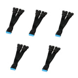 5PCS 19-Pin to USB 3.0 20-Pin 1 to 2 Mainboard Power Extension Cable Motherboard Cables