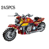 Disney Avengers, Captain America, Iron Man, Hulk, motorcycle building blocks, toy gift creative DIY children and boys