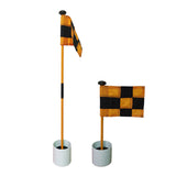 Golf Flag Golf Hole Cup Flag Stick 3 Section  Backyard Practice Golf Putting Green Flagstick