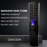 Anti Hair Loss Hair Growth Scalp Massage Vibration Negative Ion Comb Wireless High-frequency  Anti Static Comb Hair Growth Care