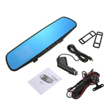 Car DVR Dash Camera 170 Degree Wide Angle Lens Video Recorder Rearview Mirror Dash Cam Front Cam Driving Recorder 1080 HD