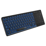 Wireless Dual-mode Keyboard 2.4G/BT Wireless Connection Ergonomic Design 7-color Backlight Effect Touchpad Wide Compatibility