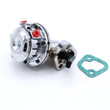 Mechanical Fuel Pump for Chevy SB 262-400,V8 Engine,6 PSI 1/4 NPT Inlet/Outlet Chrome