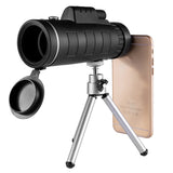 Portable Compact Monocular With Tripod Phone Clip Telescope For Birds Searching Concert Watching Camping Camera Accessories
