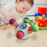 Durable Sensory Balls for Baby Kids Soft and Textured Massage Ball With Lights Music Educational Tactile Senses Ball Toy