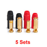 100 Pair/lot Amass AS150 Connector plugs Anti-Spark Gold Bullet 7mm Connector Male Female Bullet Connectors Plugs for RC battery