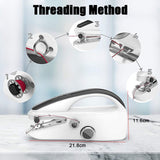 Mini Sewing Machine Handheld with Crafting Mending Machine 2 Speed Single Thread Stitching Electric Sewing Small Gadget