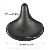 WEST BIKING Bike Saddle Comfortable Shock Absorption Wide Seats Cushion with Reflective Straps Mountain Road Bike Saddle