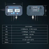6 in 1 Digital Wifi Water Quality Tester PH/EC/TDS/SALT/G.S/Temp Meter Water Analyzer APP Smart Control Online Remote Monitoring