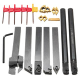 12Mm 21Pcs/Set Shank Lathe Turning Tool Holder Boring Bar +Insert+Wrench S12M-Sclcr06/Ser1212H16/Scl1212H06