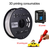 1KG/ Spool 1.75mm Flexible TPU Filament Printing Material Supplies White, Black, Transparent for 3D Printer Drawing Pens