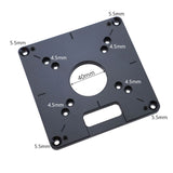 Universal RT0700C Aluminum Router Table Insert Plate Trimming Machine Flip Board C6UE