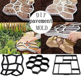 DIY Path Maker Garden Lawn Paving Concrete Mold Garden Floor Road Concrete Stepping Driveway Stone Path Mold Patio