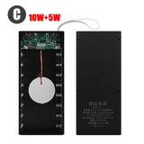DIY Wireless Charge Power Bank PD QC3.0 Quick Charge 18650 Battery Storage Holder Box 22.5W Welding Free Battery Storage Box