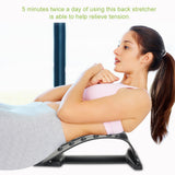 Neck Traction Massager Back Stretcher with Accupressure Points Adjustable Lumbar Support Device